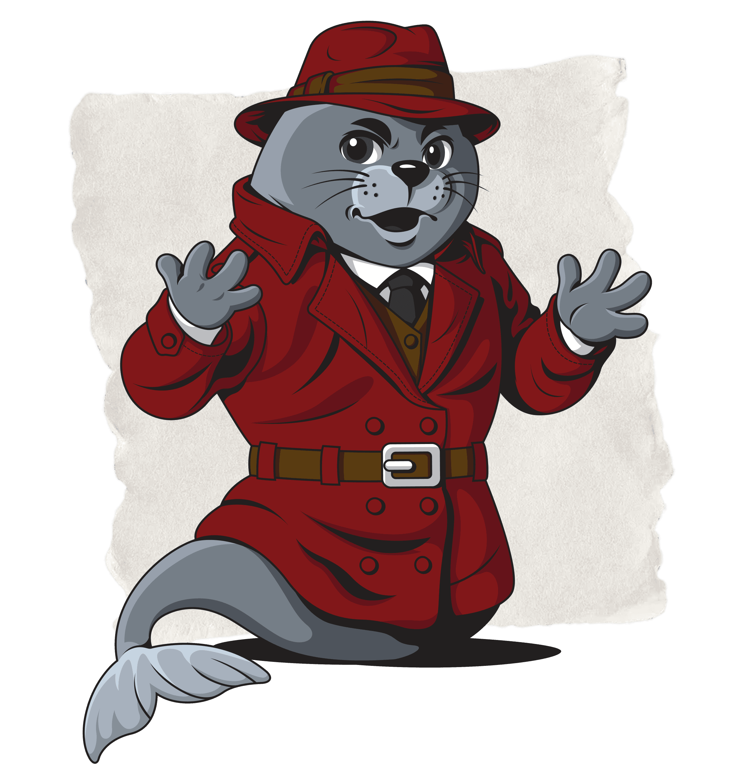 Detective Seal mascot
